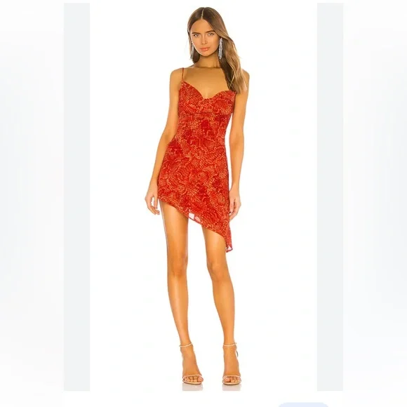 nbd orange dress Red/Orange NBD June Gown by NBD